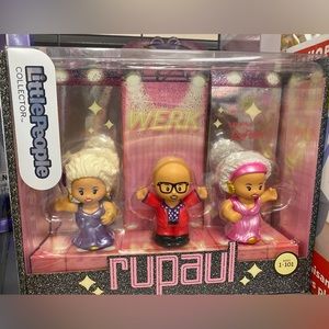 Brand New Little People RuPaul Collector figures.